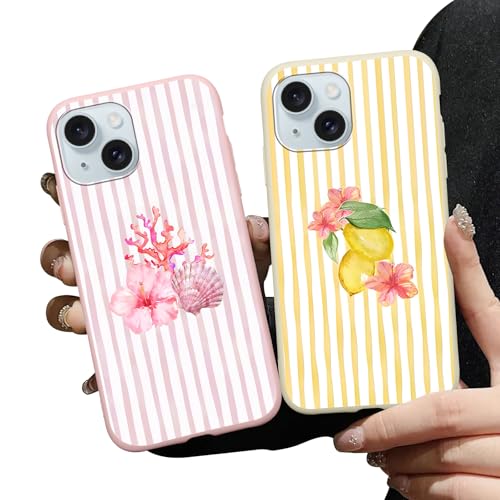 Coque iPhone 15 esthétique d'été pour les vacances à la mer