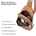 BOSTANTEN Small Sling Bag for Women Leather Crossbody Bags Fanny Pack Chest Bag for Travel, Camel Brown