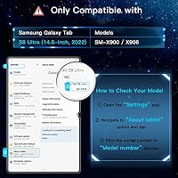 JETech Schutzfolie für Samsung Galaxy Tab S8 Ultra 14,6", 2 Stück – Ansicht 3