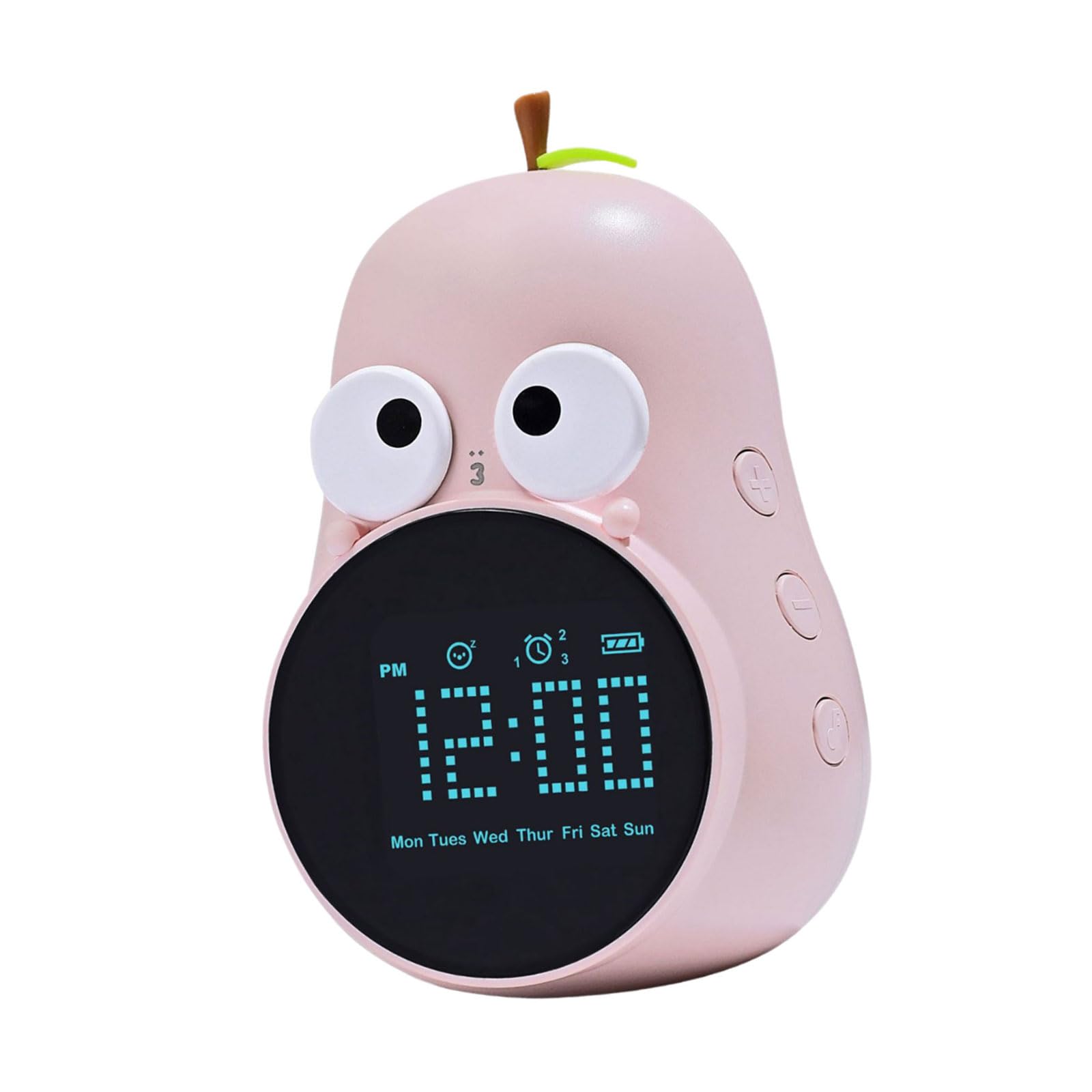 Reloj despertador con cuenta regresiva y pantalla LED de diseño animado