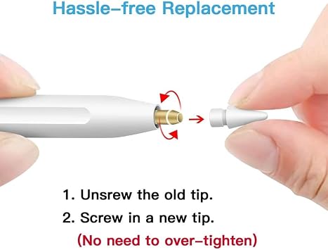 4 Pack Replacement Tip for Pencil Nibs for Pencil 1St & 2Nd (White)