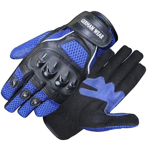 Gants de motocross en textile bleu taille XL gant moto tout terrain