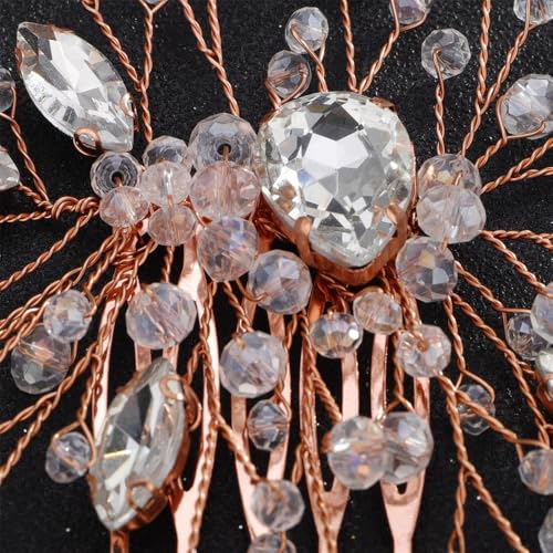 Peine para cabello con cristales y rhinestones Aimimier miniatura 4