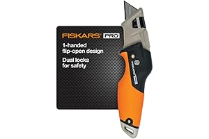 Fiskars Pro Retractable Folding Utility Knife: Ultimate Precision and Safety for Your Projects