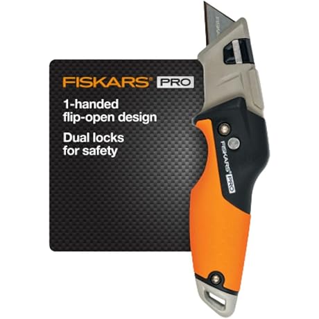 Fiskars Pro Retractable Folding Utility Knife: Ultimate Precision and Safety for Your Projects