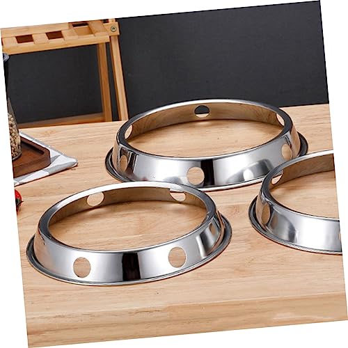 Luxshiny 2 Unidades Fogão a Gás Anel Wok Redondo Substituição De Tripés De Fogão Queimador Wok Supor