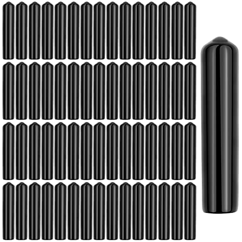Wetrys 80 Stück schwarze Likör-Ausgießerkappen aus Gummi für Flaschen und Ausgießer Cover