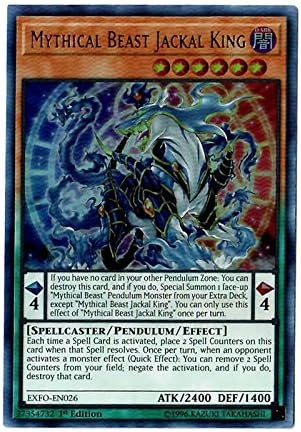 Mythical Beast Jackal King - EXFO-EN026 - Ultra Rare - 1st Edition