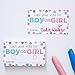 Gender Reveal Party Voting Cards - Boy or Girl - Card Size 3.5 X 2 Inches - Pack of 50