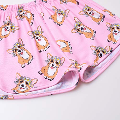 Image of Mirawise Girls 3 Pc Pajamas Sleepwear Cotton Pjs Clothes Set 4-13 Years
