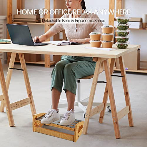 Dt Adjustable Under Desk Footrest - Ergonomic Foot Rest For Under Desk At Work Foot Stool Under Desk With 4 Height Position & 20 Degree Tilt Angle Adjustment For Home, Office #TOP5