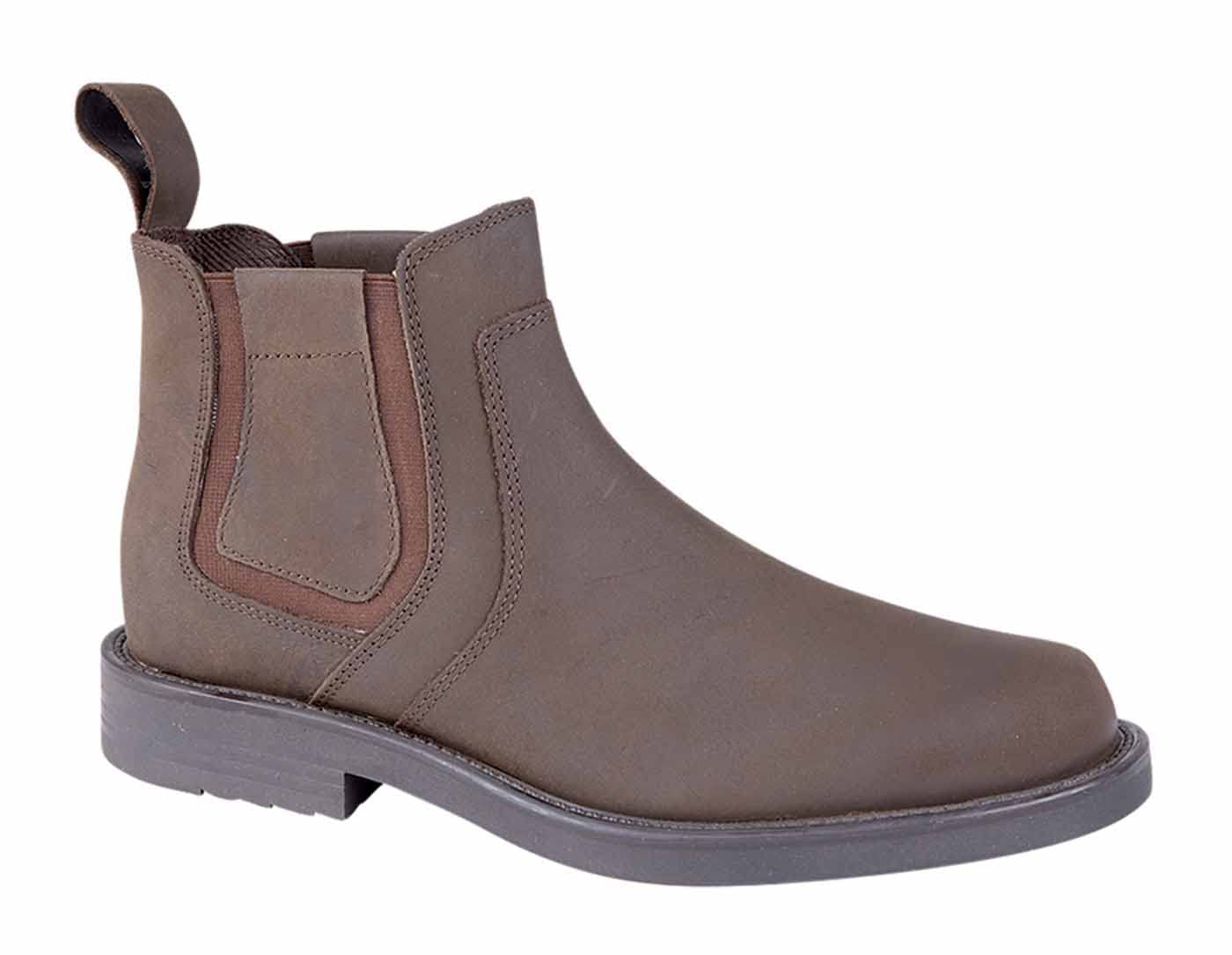 RoamersALEXANDER Mens Waxy Leather Chelsea Boots Brown