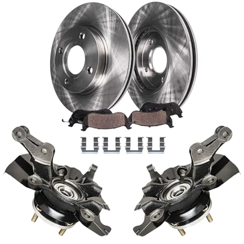 Image of Detroit Axle - Brake Kit for 06-11 Hyundai Accent, Disc Brake Rotors