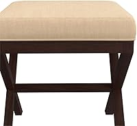 Vista 9 de Hillsdale Morgan - Taburete tapizado sin espalda para sala de maquillaje o baño, color espresso