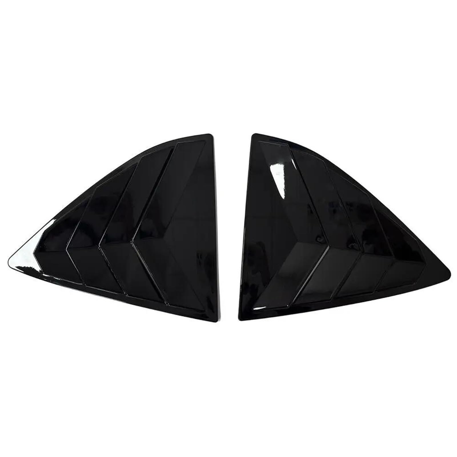 HGPVPKZAZD Car Rear Window Spoiler Tail Wing For Nissan For Versa Sedan 2013-2018 Car Rear Louver Window Side Shutter Cover Trim Sticker Vent Scoop Rear Window Side Splitter Wing(Gloss Black)