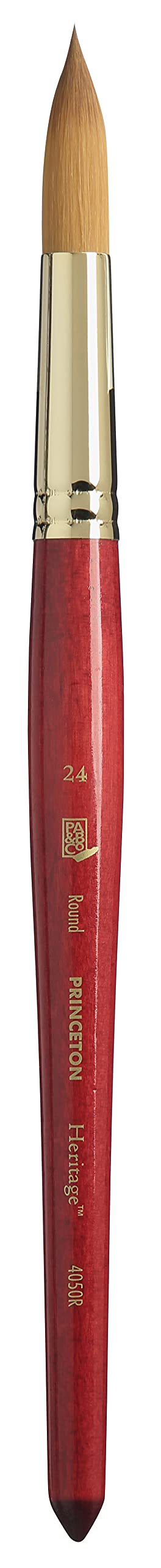 Princeton Heritage Round Brush, Synthetic, Short Handle, Size 24, 1 Count