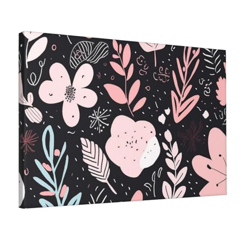 Impression de fleurs haut de gamme sur toile d'art sans cadre 30x45cm