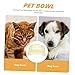 Yardwe Dog Bowl for Cats and Dogs Capacity Pet Feeding Dish Transparent Design Easy to Puppy and Kitten Food Water Bowl