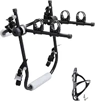 TRUE SPORT Suporte Transbike Universal para 2 Bicicletas, Compatível com Carros Sedan, Hatch e SUV, Preto