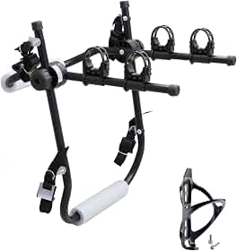 TRUE SPORT Suporte Transbike Universal para 2 Bicicletas, Compatível com Carros Sedan, Hatch e SUV, Preto