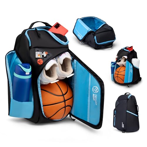 DEFIANT MIND Large Premium Basketball Bag, Backpack, For Elite Youth,