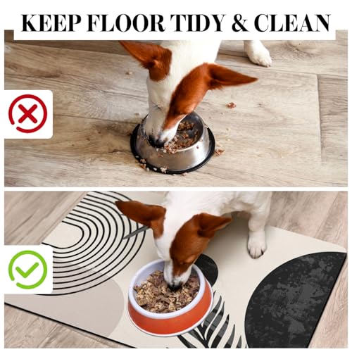 Dog-Food-Mats-for-Floors-Super-Absorbent-Pet-Cat-Food-Mat-Non-Slip-Dog-Bowl-Mats-for-Food-and-Water-Eco-Friendly-Boho-Dog-Placemats-Feeding-Mat
