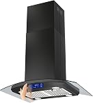 JOEAONZ Island Range Hood 30 Inch 700 CFM Gesture & Touch Control Ceiling Mount Stainless Steel Kitchen Vent Hood, Kitchen Exhaust Hood, Ducted/Ductless Convertible 3-speed Ventilation Fan Switchable