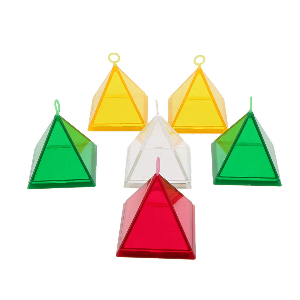 joyMerit 6pcs Plastic Pyramid Pendant Bearing Balloon Weight Wedding Party Decoration
