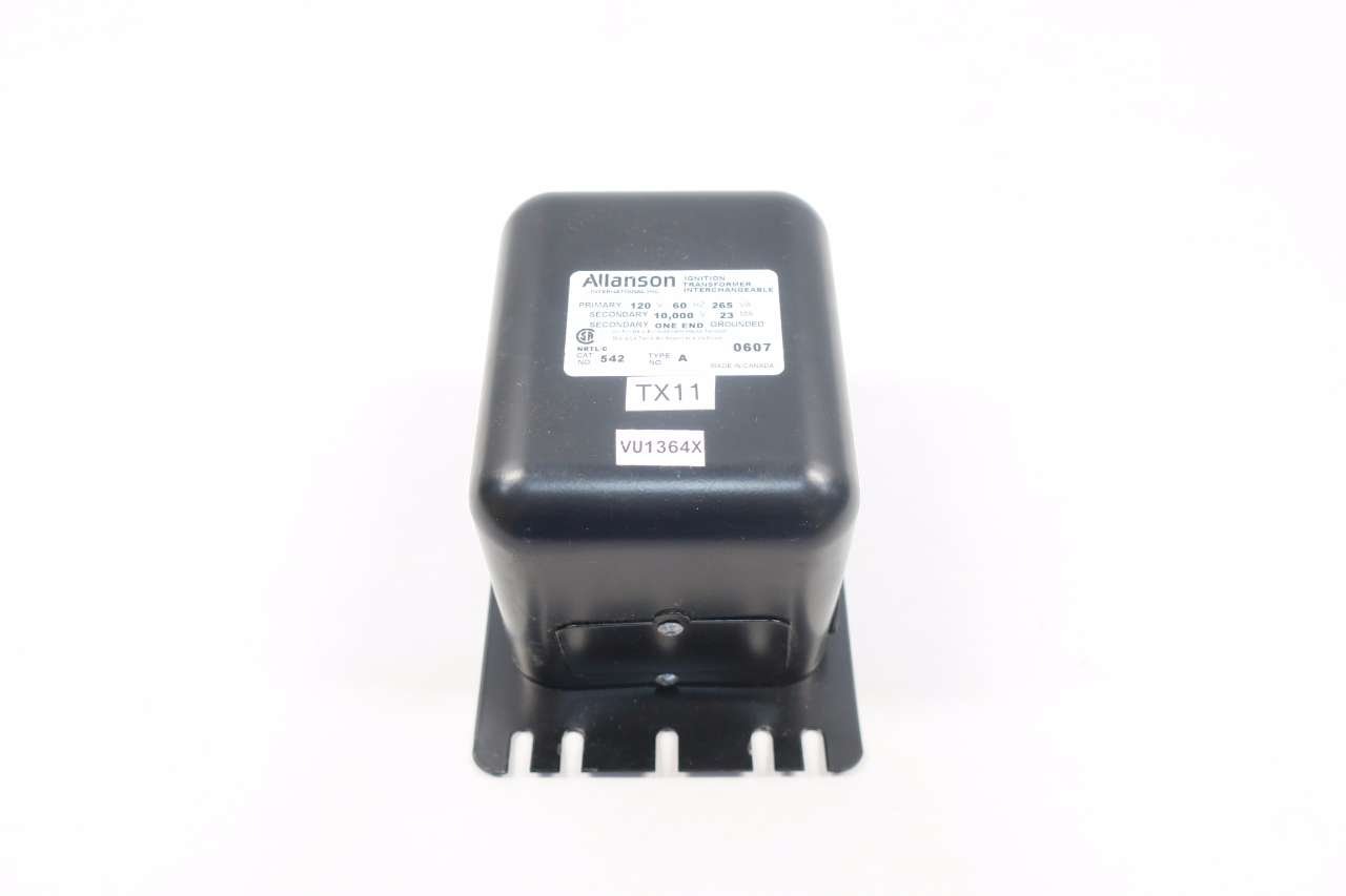 ALLANSON 542-A Ignition Voltage Transformer 265VA 120V-AC 10000V-AC D531903