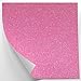Pink Glitter Cardstock - 10 Sheets Premium Glitter Paper - 12