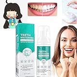 ✿【Einfach zu bedienen】: Tragen Sie einfach eine Schicht Reinigungsmousse auf die Zahnbürste oder die Zähne auf und putzen Sie Ihre Zähne wie gewohnt, um leicht weiße Zähne zu bekommen.