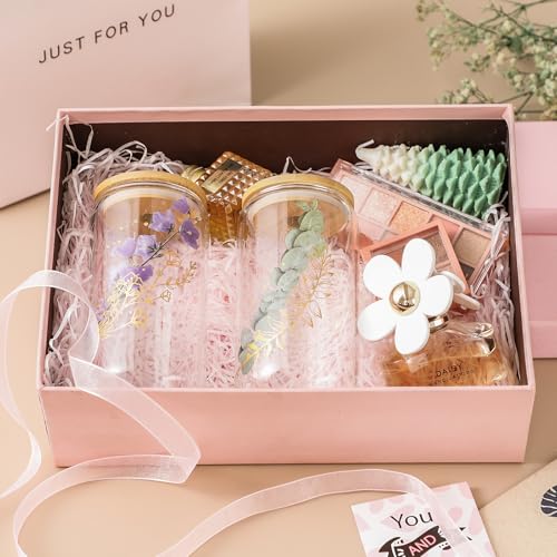 NETANY-2-Pack-Glass-Cups-with-Bamboo-Lids-and-Straws-16-oz-Gifts-for-Women-Drinking-glasses-set-Iced-Coffee-Cup-Tea-Cup-Cute-Aesthetics-Tumbler-Cup-Mothers-Day-Birthday-Gifts-for-Her-Mom NETANY 2 Pack Glass Cups with Bamboo Lids and Straws 16 oz Gifts for Women Drinking glasses set Iced Coffee Cup Tea Cup Cute Aesthetics Tumbler Cup Mothers Day Birthday Gifts for Her Mom