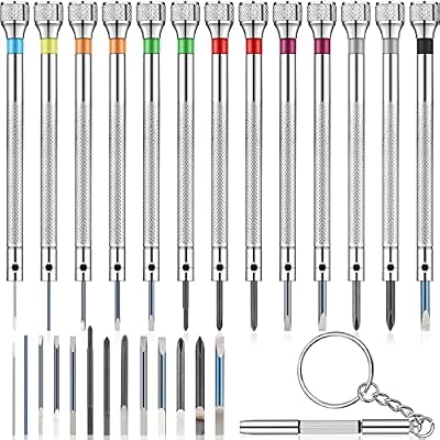 Chumia Watch Screwdriver Set, 13 Pcs Jeweler Micro Screwdriver 0.6-2.0 mm
