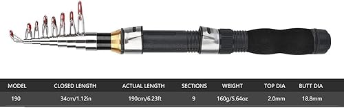 Miniatura 2 de Small Fishing Rods, Portable Sea Fishing Rod, Short Rod, Ice, Mini Sea Tools 28049-100 (#5)