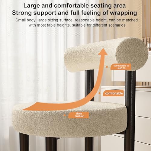 Chaise de coiffeuse pour soulager le dos avec dossier confortable