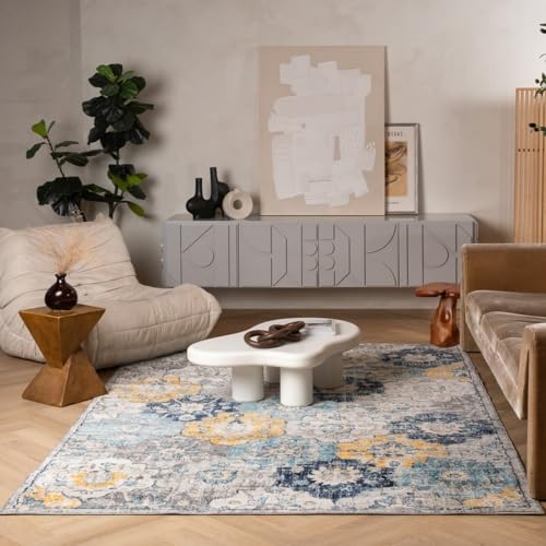 Rug Branch Valencia 2' x 13' (2'3" x 13') Pink/Blue Vintage Floral Indoor Runner Rug, Contemporary, Medium Pile, Stain-Resistant Hallway Carpet - Entryway, Mudroom, Bedroom, and Kitchen by Rug Branch - Image 2