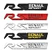 ZHHRHC Autocollant de Voiture RS Sport Emblème Decal, pour Renault