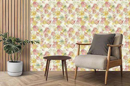 Image of CABANA HOMES PVC Self-Adhesive Wallpaper, 45 x 125 cm (6 sq. ft) Made in India