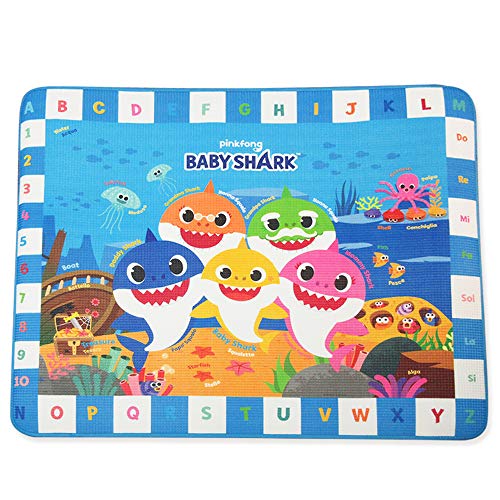 Tapis de jeu bébé Requin isolant et lavable pour protéger le sol du salon - 2