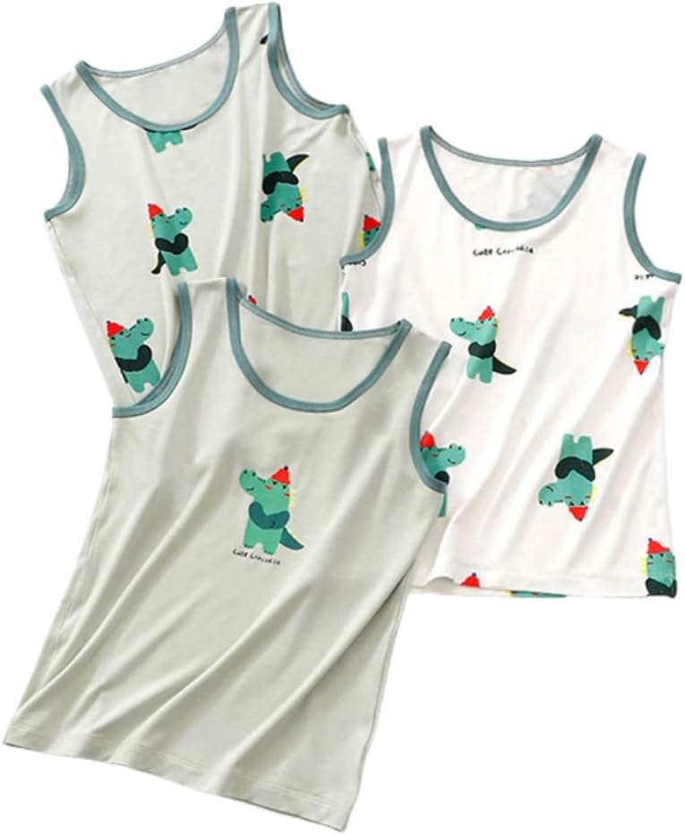 Pack of 3 Baby Girls Tank Tops Toddler Boys Sleeveless Undershirts Unisex Kids Summer Athletic Vest
