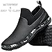 TENGTA Unisex Waterproof Garden Mud Shoes Mens Rubber Gardening Rain Boots for Women Car Wash Footwear Black 11