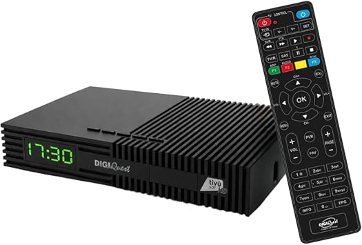 DIGIQUEST Tiv sat Ti9 DVB-S2 Decoder | Auto Installing | 2 in 1 Remote Control | Tiv sat Smart Card Included | HDR | Recording Function Activated | SOS Button
