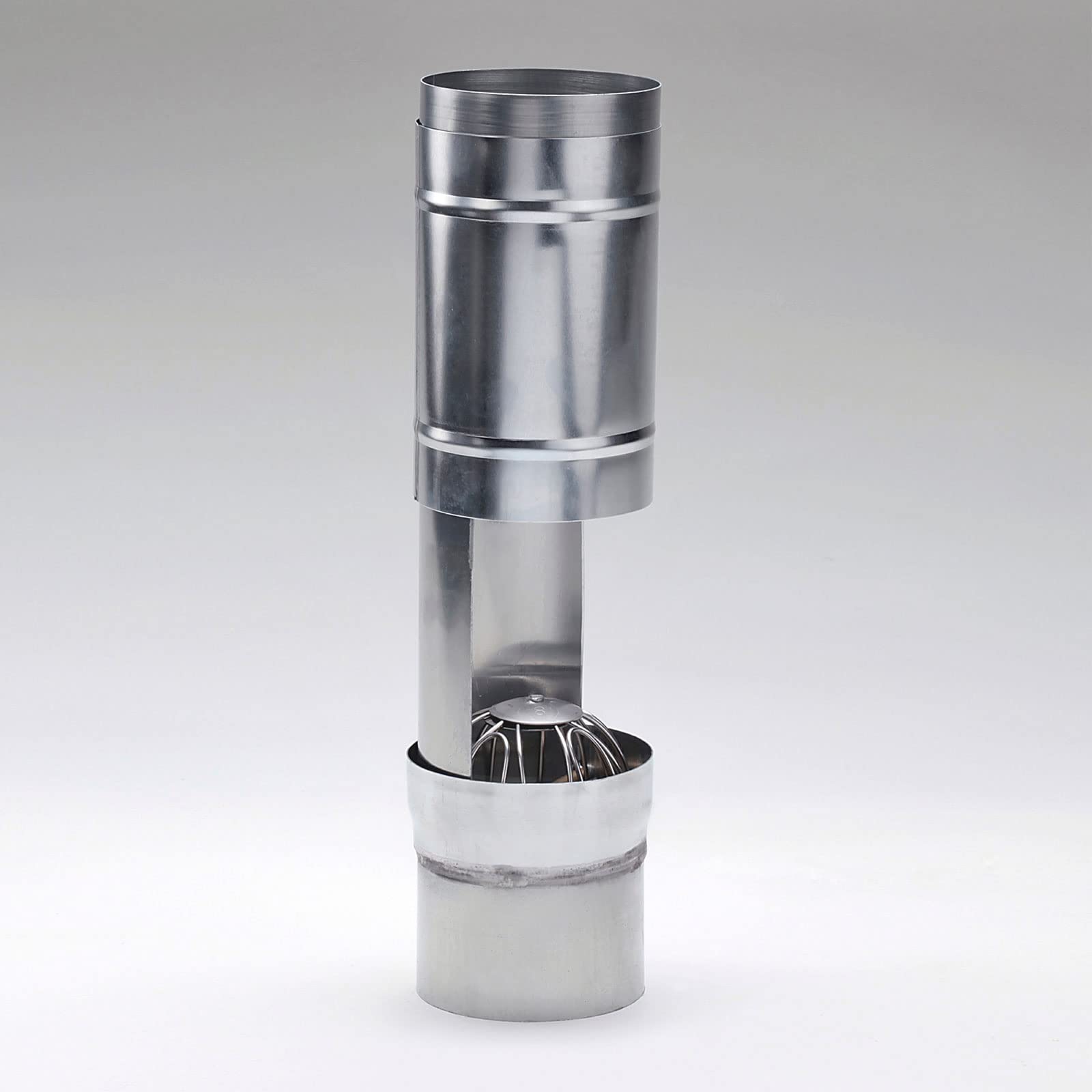 Laubsammler Zink mit Sieb DN 100 inkl. Adapter Regenwasserfilter Laubabscheider für Blechfallrohre mit 100 mm Durchmesser. Verhindert das Zusetzen und Verstopfen von Fallrohren durch Grobschmutzsieb