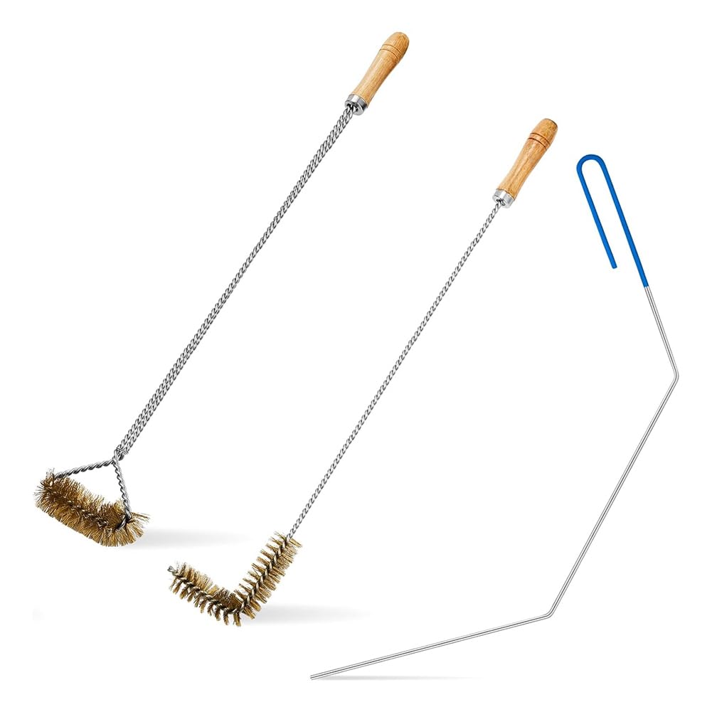 CTRLZS 3 Pcs Fryer Cleaning Tools,Stainless Steel Deep Fryer Cleaning Tools,Basket Fryer Brush,Air Fryer Cleaning Brush Tools