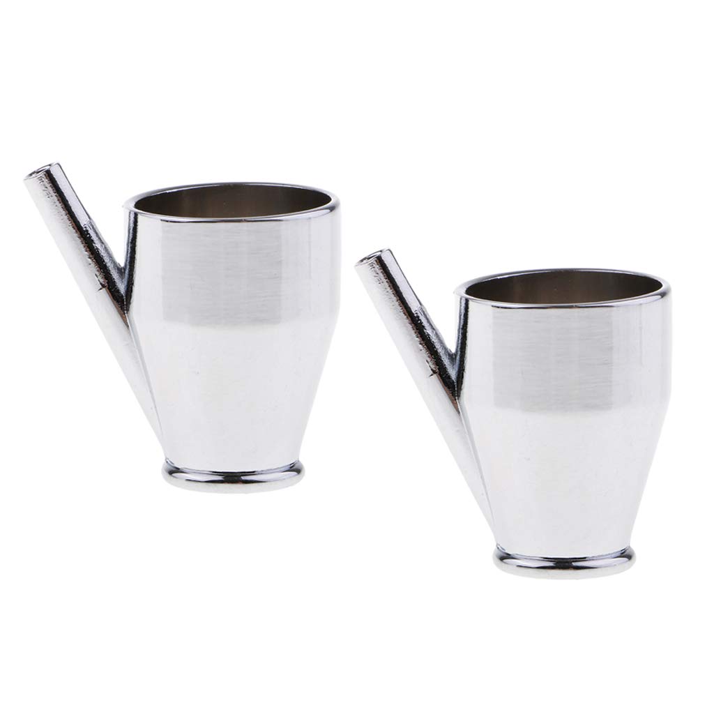 Colcolo 2x Metal Cup for Siphon Feed Airbrush Airbrushes accessories
