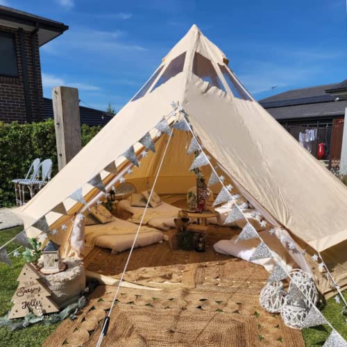 Carpa Bell Tent impermeable 4 estaciones 5m para camping miniatura 5
