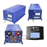 AIMS Power 3000 Watt / 9000 Watt Peak Pure Sine Inverter Charger 12 Volt DC to 120 Volt AC with LCD Remote