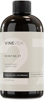 VINEVIDA [16 Fl Oz] Coconut Cream Fragrance Oil for Cold Air Diffusers, Essential Oils for Diffuser Oil Refill & Air Freshener Room Spray