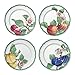 Villeroy & Boch French Garden Modern Fruits Assiette plate, Lot de 4, 26 cm, Porcelaine Premium, Blanc/Multicolore