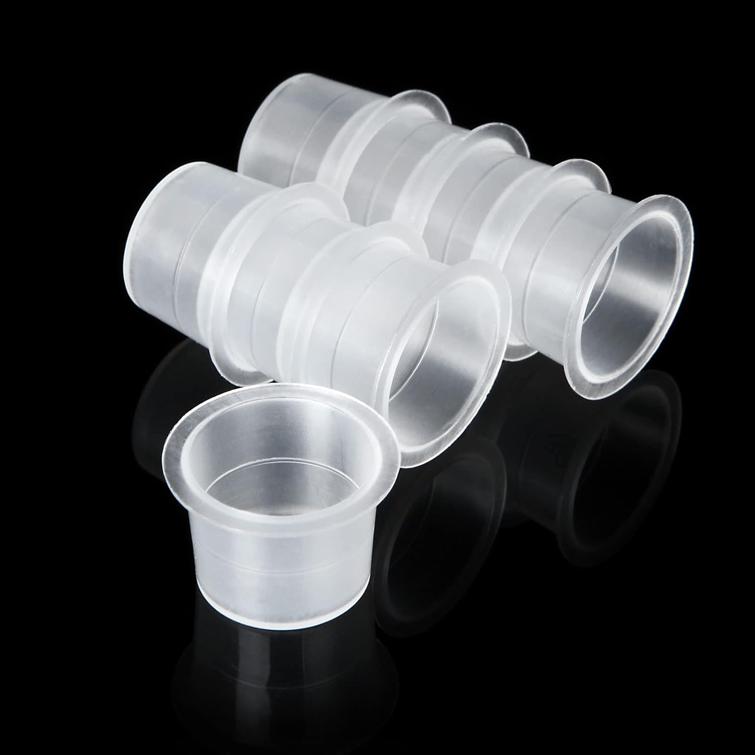 JMIATRY 1000 Pcs Tattoo Ink Cups, 19mm x 12mm Large Size Disposable Ink